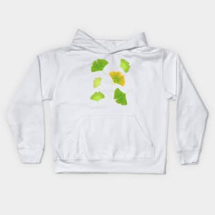 Leaves of Ginkgo biloba Kids Hoodie